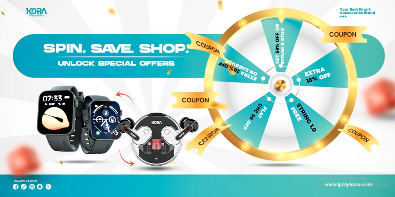 Kora Wearables Introduces "Spin the Wheel" Surprise to Delight Customers