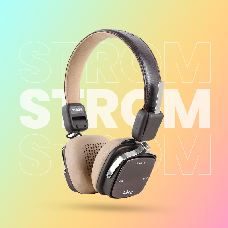 Kora Strom Premium Bluetooth Headphones – Voice Assistant, Noise-Cancelling, Long Battery Life, and Crystal-Clear Sound