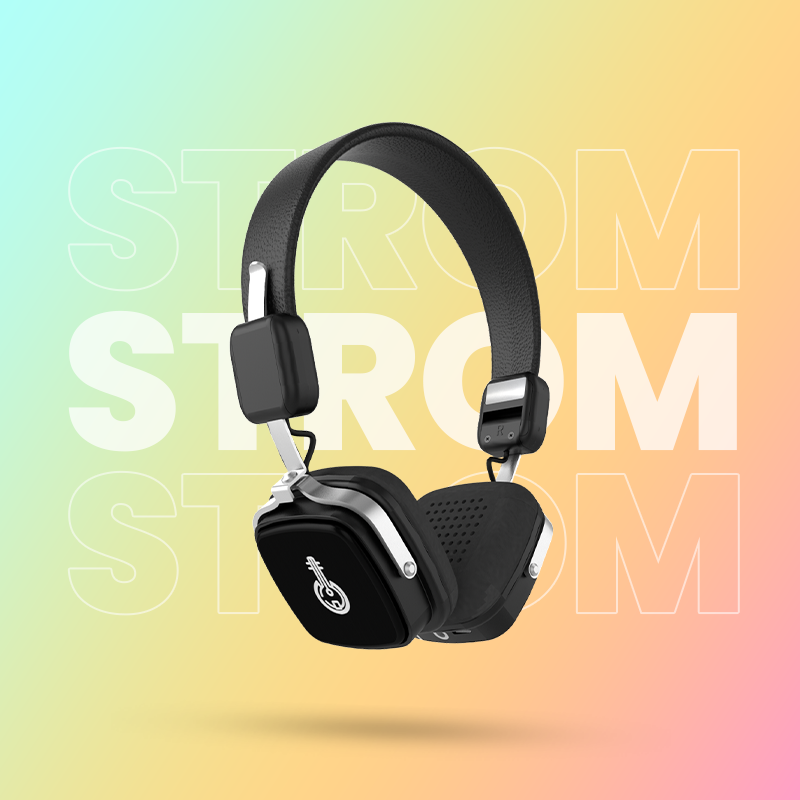 Kora Strom Premium Bluetooth Headphones – Voice Assistant, Noise-Cancelling, Long Battery Life, and Crystal-Clear Sound