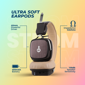 Kora Strom Premium Bluetooth Headphones – Voice Assistant, Noise-Cancelling, Long Battery Life, and Crystal-Clear Sound